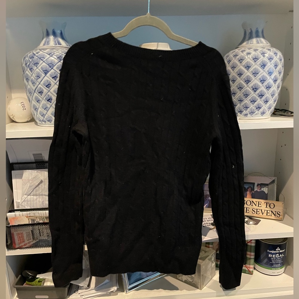 Vineyard Vines Black Cashmere Sweater